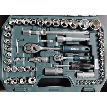 Професійний набір інструментів 1/2" & 1/4" 6 гран, 108од., GM-01108 Gut Meister