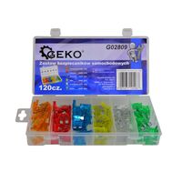 Комплект автомобильных предохранителей 120шт, GEKO G02809