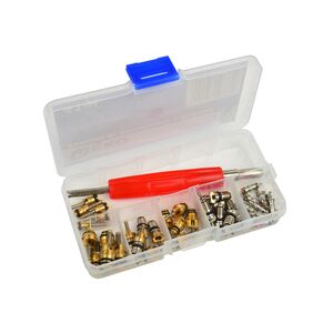 Набір клапанів для трубок кондиціонерів + ключ (41 елемент), G02814 GEKO