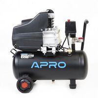 Компресор одноциліндровий 1.5кВт 205л / хв 8бар 24л (2 крана), APRO 850175