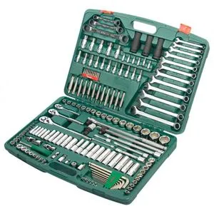 Набор инструмента 163 предмета 1/4"-3/8"-1/2" 12-гран ТК-163-12 HANS
