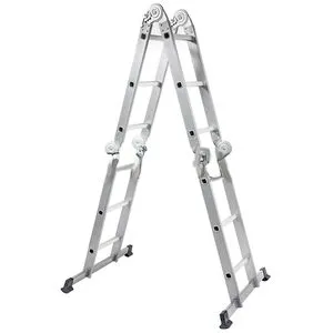 Сходи алюмінієві трансформер 4*4ступ. 4.75м з платформою Gut Meister AFL-44462