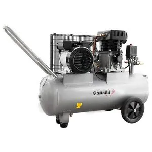 Компресор двоциліндровий пасовий 2.5кВт 335 л/хв 10бар 50л (2 крана), SIGMA 7044121