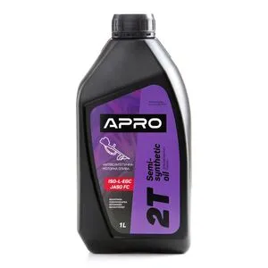 Масло для двухтактных двигателей полусинтетическое 1л, APRO 942001