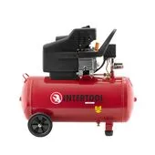 Компрессор 50 литров 1.2кВт, 220В, 8атм, 205л/мин PT-0021 Intertool