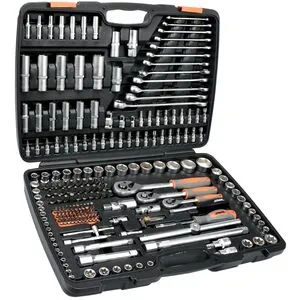Универсальный набор торцевых головок 1/4"DR, 3/8"DR, 1/2"DR, STHOR 216 ед. (58691 Vorel) *УЦЕНКА