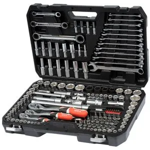 Набор головок торцевых квадрат 1/2 ", 3/8", 1/4 "с инструментами, насадками. 150 шт., YT-38811 YATO