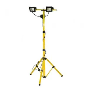Прожекторы 2 LED-диодные на штативе h = 0.7-1.7м сетей 230, по 20 Вт, 1400Lm с кабел l = 3м, YT-81789 YATO