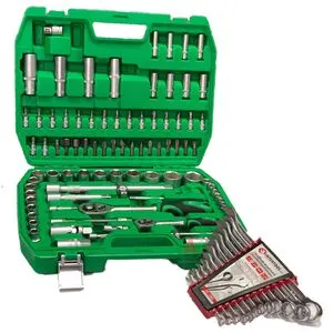 Набор инструментов 1/2" & 1/4" 94 ед. и набор ключей 12 ед. INTERTOOL ET-6094SP-HT-1203