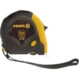 Рулетка L = 5 м x 19 мм, 3 фиксаторы, 10125 VOREL