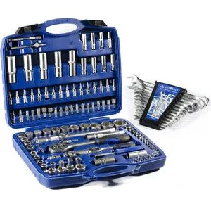 Набор инструментов 1/4" & 1/2" 108 ед. и набор ключей 12 ед. BESTTOOLS BT50108S-BT40012