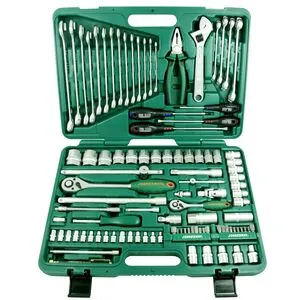 Универсальный набор торцевых головок 1/4"DR 4-10 мм и 1/2"DR 8-32 мм, комбинированных ключей 8-24 мм и отверток, 101 предмет, S04H624101S JONNESWAY