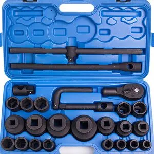 Набор головок ударных 3/4"(17-50мм), 1"(55-65 мм) 26 пр. ГУ-6026K Alloid