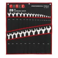 Набор ключей рожково-накидных на полотне 26 пр. 6-32 мм (5261C Force)
