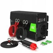 Преобразователь напряжения инвертор 12V в 220V 300W/600W, чистая синусоида, Green Cell INV01