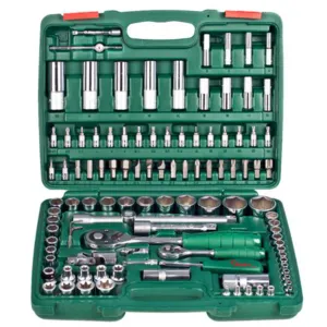 Набор торцевых головок 1/4" DR 4-14 мм и 1/2" DR 10-32 мм, 108 предметов (ТК-108 HANS tools)