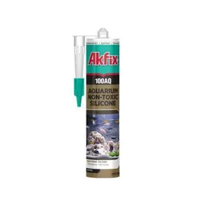 Силикон аквариумный 100AQ 280мл / 340гр черный Akfix SA079