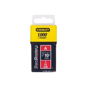 Скоба для степлера "Light Duty" тип "А", h = 10 мм, 1000 шт., 1-TRA206T STANLEY