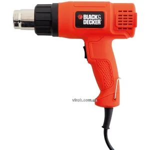 Фен технический сетевой P = 1.75 кВт, 570 л / мин, 460-600 ° С, KX1650-XK BLACK DECKER