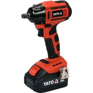 Гайковерт ударный аккумуляторный бесщеточный квадрат- 1/2 ", 250 Нм, Li-Ion 18 В, 3 Ач + кейс, YT-82802 YATO