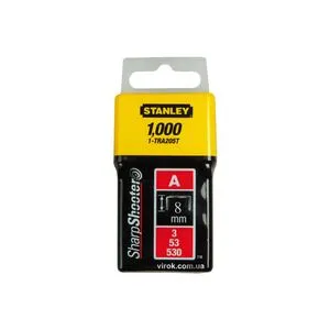 Скоба для степлера "Light Duty" тип "А", h = 8 мм, 1000 шт., 1-TRA205T STANLEY