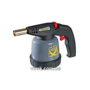 Лампа паяльная газовая с п`езозапалом 360º под баллон 190 г, 44V143 VIROK