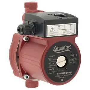 Насос для повыш давл 120Вт Hmax 9м Qmax 30л/мин Ø¾" 160мм + гайки Ø½", AQUATICA 774711