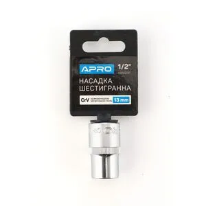 Насадка шестигранная CrV 1/2 (13мм), APRO 252713