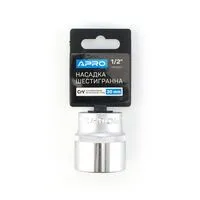 Насадка шестигранная CrV 1/2 (30мм), APRO 252730