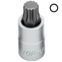 Головка с насадкой SPLINE M14 L55mm 1/2", BCHA1614 TOPTUL