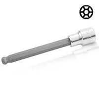 Головка с насадкой HEX 6 mm 140mm 1/2" с шаром, BCSA1606 TOPTUL