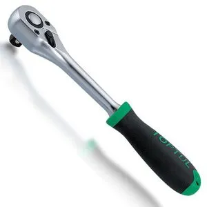 Трещотка 3/8" 36 зубцов (резиновая ручка), CJBG1220 TOPTUL
