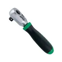Трещотка 1/4" 45 зубцов укороченная (резиновая ручка), CJDI0812 TOPTUL