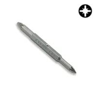 Насадка 1/4" двухсторонняя PZ1xPZ2 L75мм, FKBA0102 TOPTUL