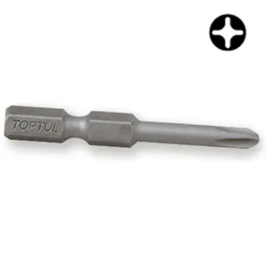 Насадка 1/4" 50мм PH2 магнітна (під шуруповерт), FSLA0802 TOPTUL