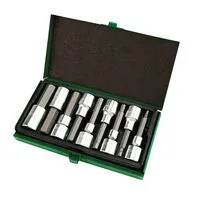 Набор бит впрессованных в головку 1/2" Н4-Н17 80mm, GAAD0905 TOPTUL