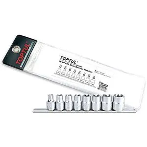 Набор головок TORX 3/8" E8-E20 8 ед. (звезда Давида), GAAG0802 TOPTUL