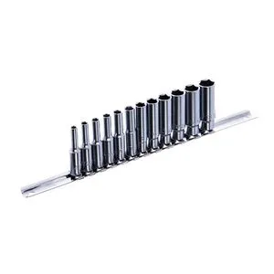 Набор головок длинных 1/4" 12 ед. 4~13мм (на планке), GAAQ0802U TOPTUL