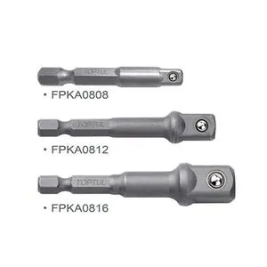 Набор переходников 1/4" под шуруповерт 3 ед. (1/4", 3/8", 1/2"), GAAR0301 TOPTUL