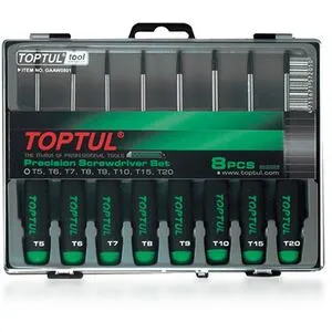 Набор отверток (T5-T20) 8 ед., GAAW0801 TOPTUL
