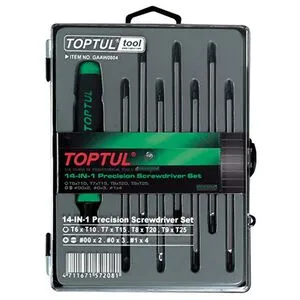 Набор отверток (T6-T25, PH, SL) 14 в 1, GAAW0804 TOPTUL