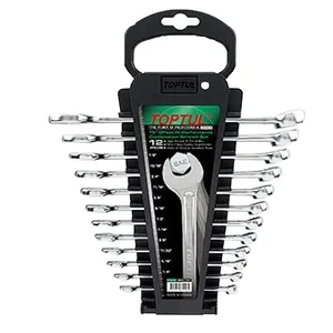 Набор ключей комбинированных на холдере 12 шт. дюймовый 1/4"-7/8", GBAC1201 TOPTUL