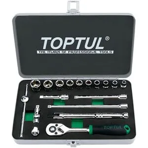 Набор инструмента 1/4" 18 ед. дюймового 3/16"-9/16", GCAD1811 TOPTUL
