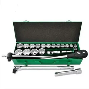Набор инструмента дюймового 3/4" 24 ед. (12-гр.) metal case, GCAD2405 TOPTUL