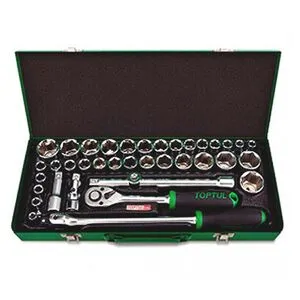 Набор инструмента 1/2" (дюйм+метр.) 38 ед., GCAD3803 TOPTUL