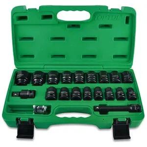 Набор головок ударных 1/2" 10-32мм 27 ед., GCAI2701 TOPTUL