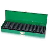 Набор головок ударных длинных 1/2" 10-24мм 10 ед., GDAD1002 TOPTUL