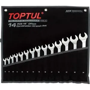 Набор ключей комбинированных 14 шт. 8-24 "Dynamic", GPAQ1402 TOPTUL