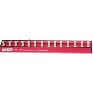 Держатель для головок (планка магнитная) 1/4"*240*14PCS, PBKB2R2414 TOPTUL