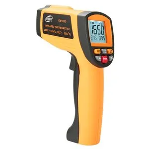 Безконтактний інфрачервоний термометр (пірометр) 200-1650 ° C, 50: 1, EMS = 0,1-1 BENETECH GM1650